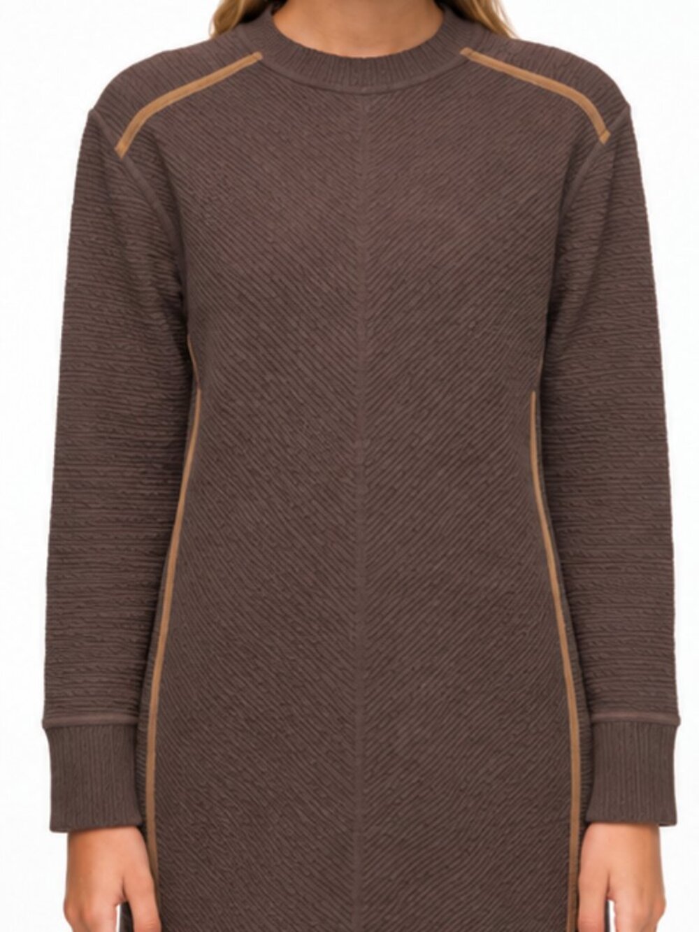 Lululemon On Repeat Sweater Dress Size 10 Custom Dyed Chocolate Brown